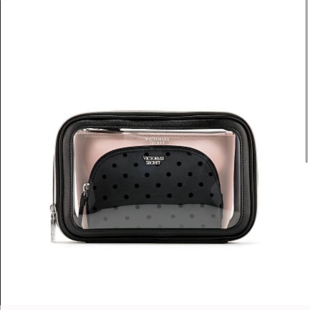 Victoria’s Secret Velvet Dot Nested Trio
